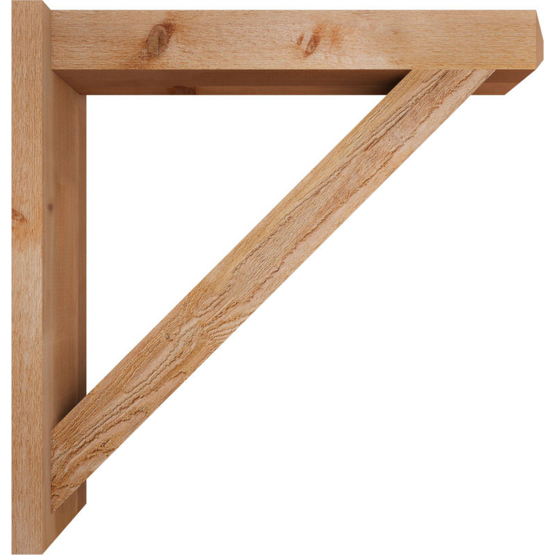 Artisan traditionnel en bois rustique, P 36 po x H 36 po, Cèdre rouge de l'Ouest de 6 po (sciage brut)
