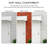 Kozyard Window Awning 48''W x 40''D with 2 Metal Hollow-Patterned Side Wings, Aluminum Frame with Impact-Resistant PVC Panels, Shade Angle Set During Installation, Rain, Snow & UV Protection