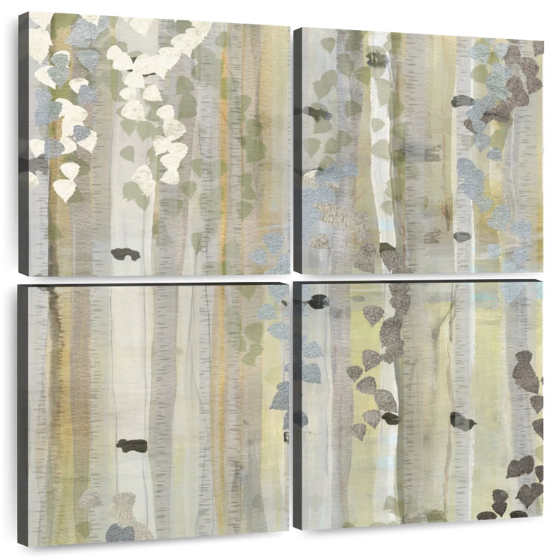 Harnek abstrait printemps Birch Grove II, H 26 po x l 26 po