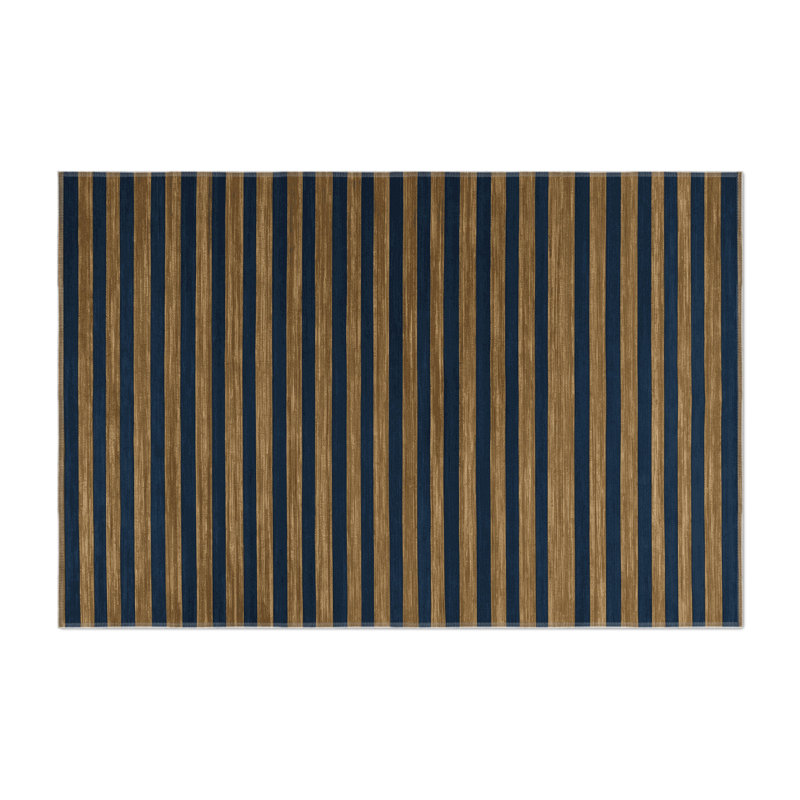 Tapis intérieur / extérieur gris HorizontalStripes, Rectangulaire 3 pi x 5 pi