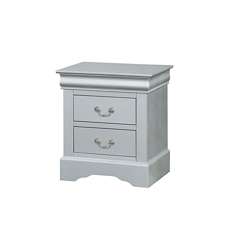 Table de chevet, table de bout de style moderne, Silver