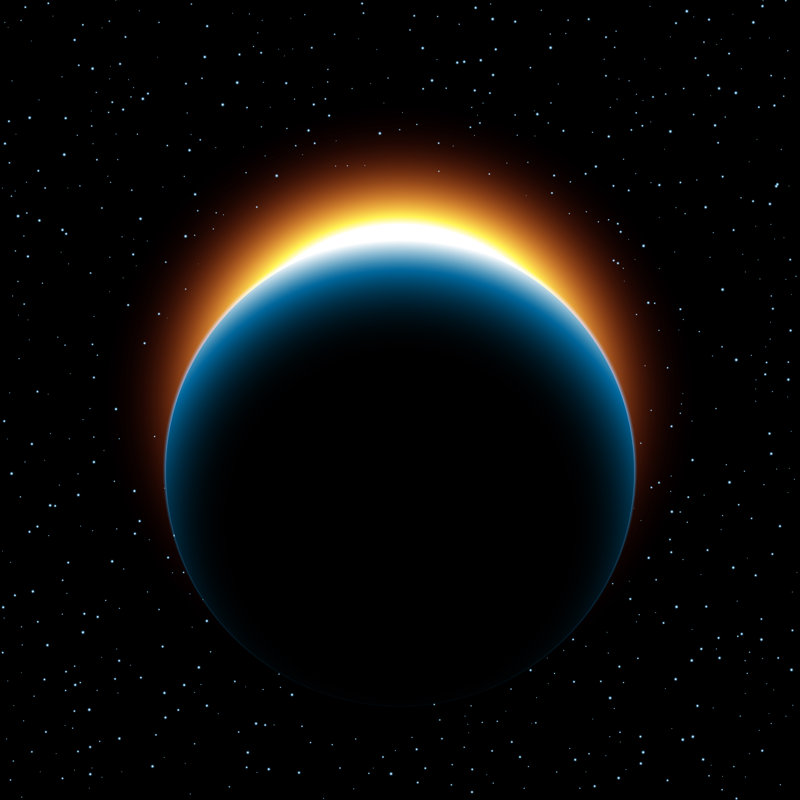 Planetary Sunrise by Dimitris66 - Wrapped Canvas Print, 30cm H x 30cm W