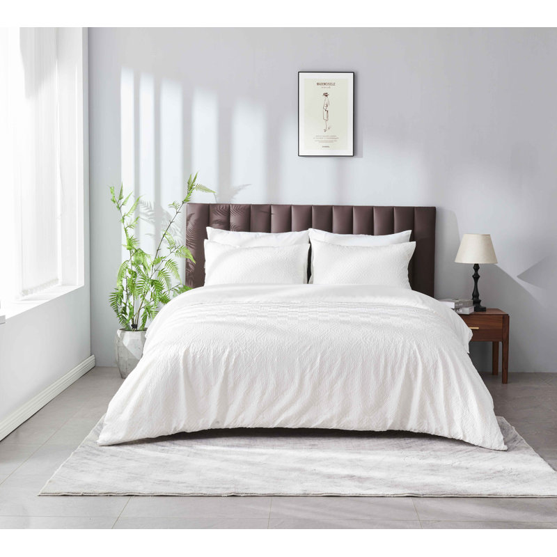 Polyester Geometric Shapes Duvet Cover with Pillowcases, UK Single - DE 135 x 200 cm
