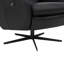 Fauteuil inclinable et pivotant en cuir véritable Danva-101479847
