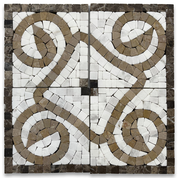 4" x 4" Marble Mosaic Sheet Wall Floor Use Tile