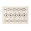 Bereber Cotton Geometric Area Rug in Beige/Black