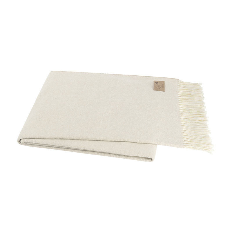 Italian Herringbone Throw Blanket, Birch