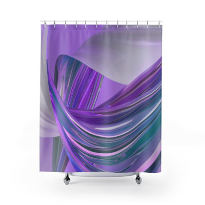 Rideau de douche simple abstrait