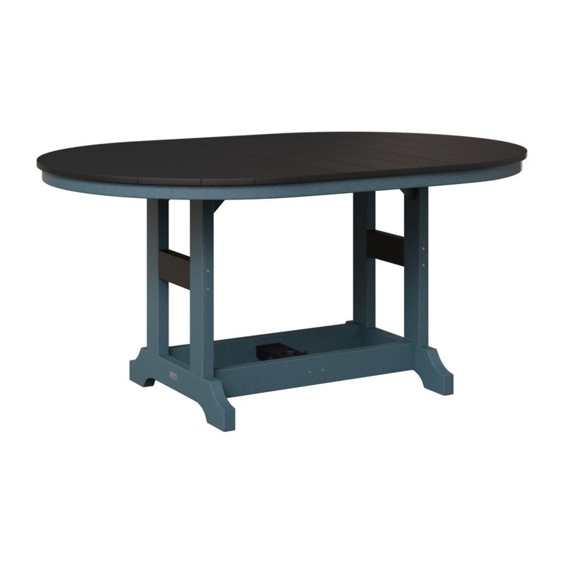 Table de bar Berlin Classic, Noir, Ardoise, H 39,5 po x l 44 po x P 64 po