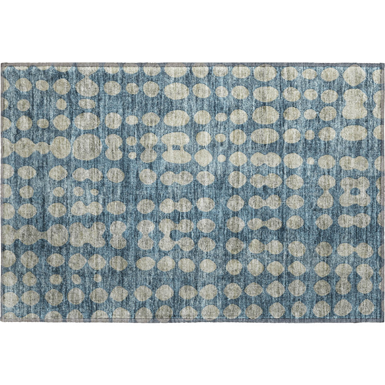 Premium Machine Washable Prisco Denim Rug