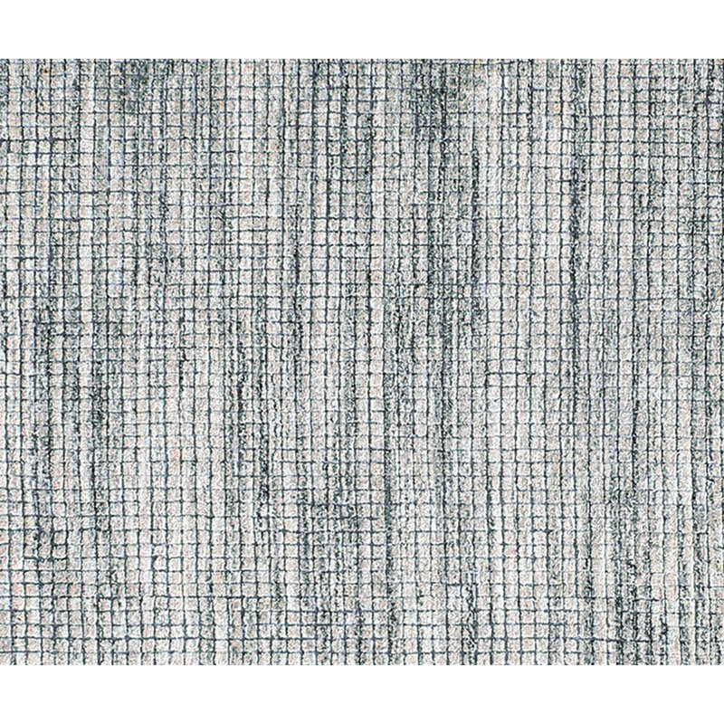 Hand Knotted Geometric Area Rug in Beige/Turquoise, Rectangle 12' x 15'