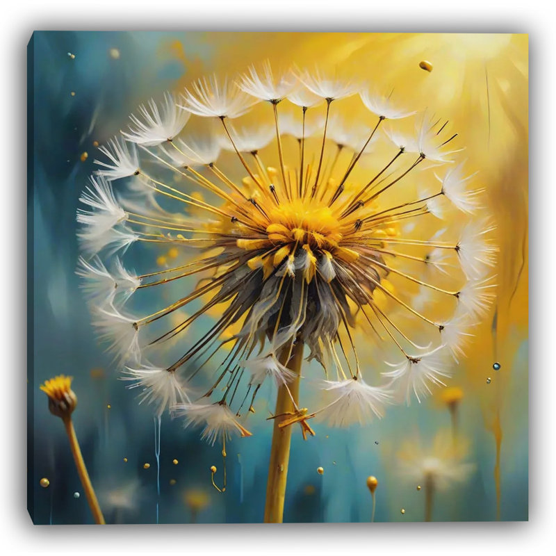 Golden Drift - Dandelion Canvas Print