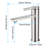 Single Hole Bathroom Faucet, Brushed Nickel, Stainless Steel, Spot- Finish, Resists Water Spots And Fingerprints, Easy To Use With One, Rounded Lines Design Nickel Handle, Surface Cleanliness, One