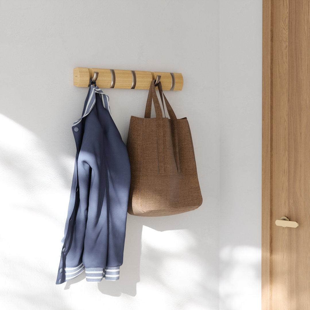 Flip Wall 5 - Hook Wall Mounted Coat Rack Umbra