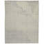 Cliffside Flatweave Wool Geometric Area Rug in Ice Blue/White-1193310954