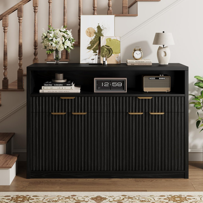 Buffet de 51 po Modern Buffet, Noir