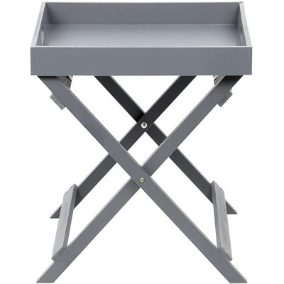Taylor Tray Top Cross Legs End Table
