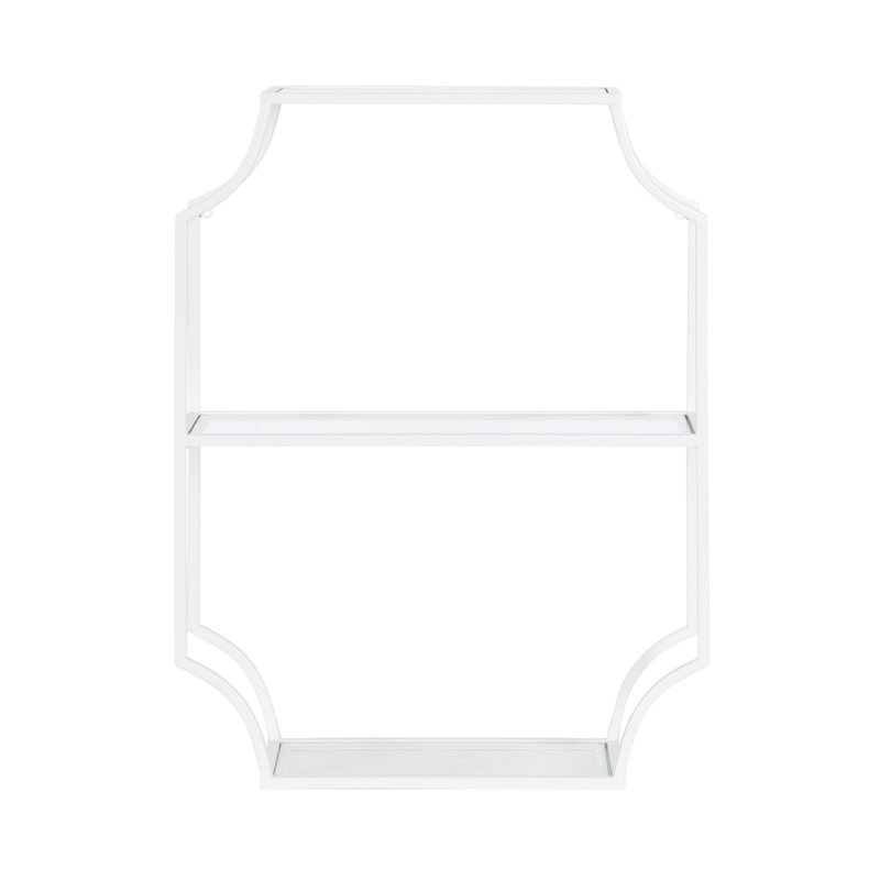 Johnalbert 3 Piece Metal Accent Shelf, White