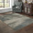 Aldrick Abstract Grey/ Teal Area Rug-1764203871