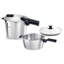 Fissler® Vitaquick® Premium 3-piece Set, 3.7 Quart And 6.3 Quart Pressure Cooker + Glass Lid