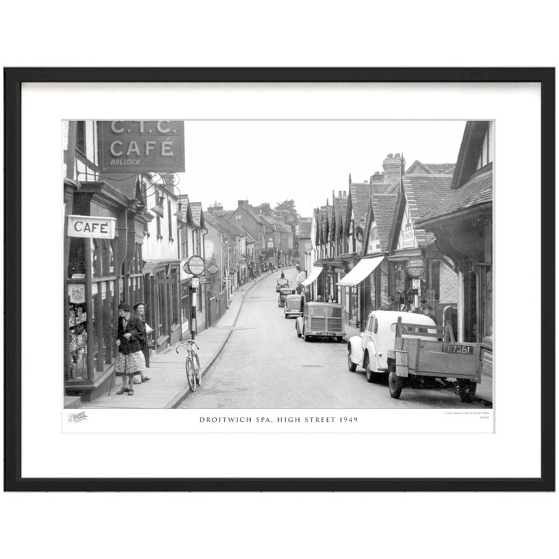 Droitwich Spa, High Street 1949 1 Piece Single Picture Frame Wall Art, 40cm H x 50cm W x 2.3cm D