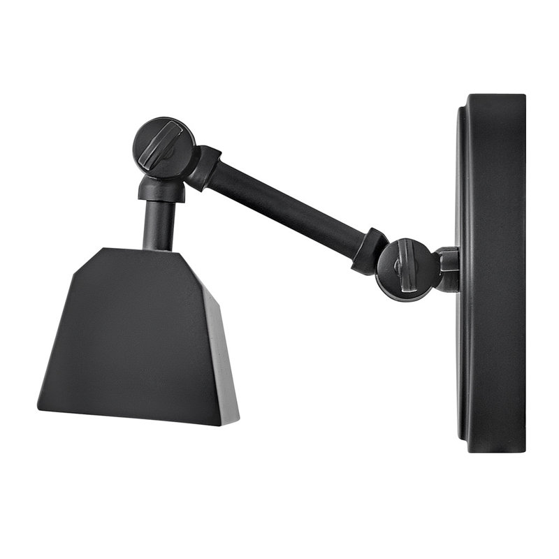 Arti 12-in Adjustable Accent Light - Hardwired or Plug-in, Black