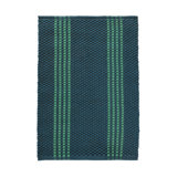 Sorrento 9x12 Handwoven Performance Stripe Deep Blue Fabric Area Rug