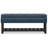 Cosmopolitan 44"W Vegan Leather Transitional Storage Ottoman Bench with Tufted Lift-Top and Open Shelf-1608066680