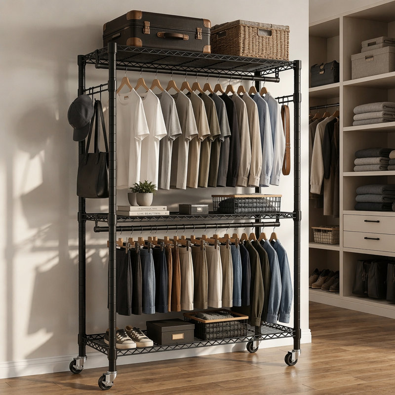 Koepp 45 " Wide Hall Tree with Shelves