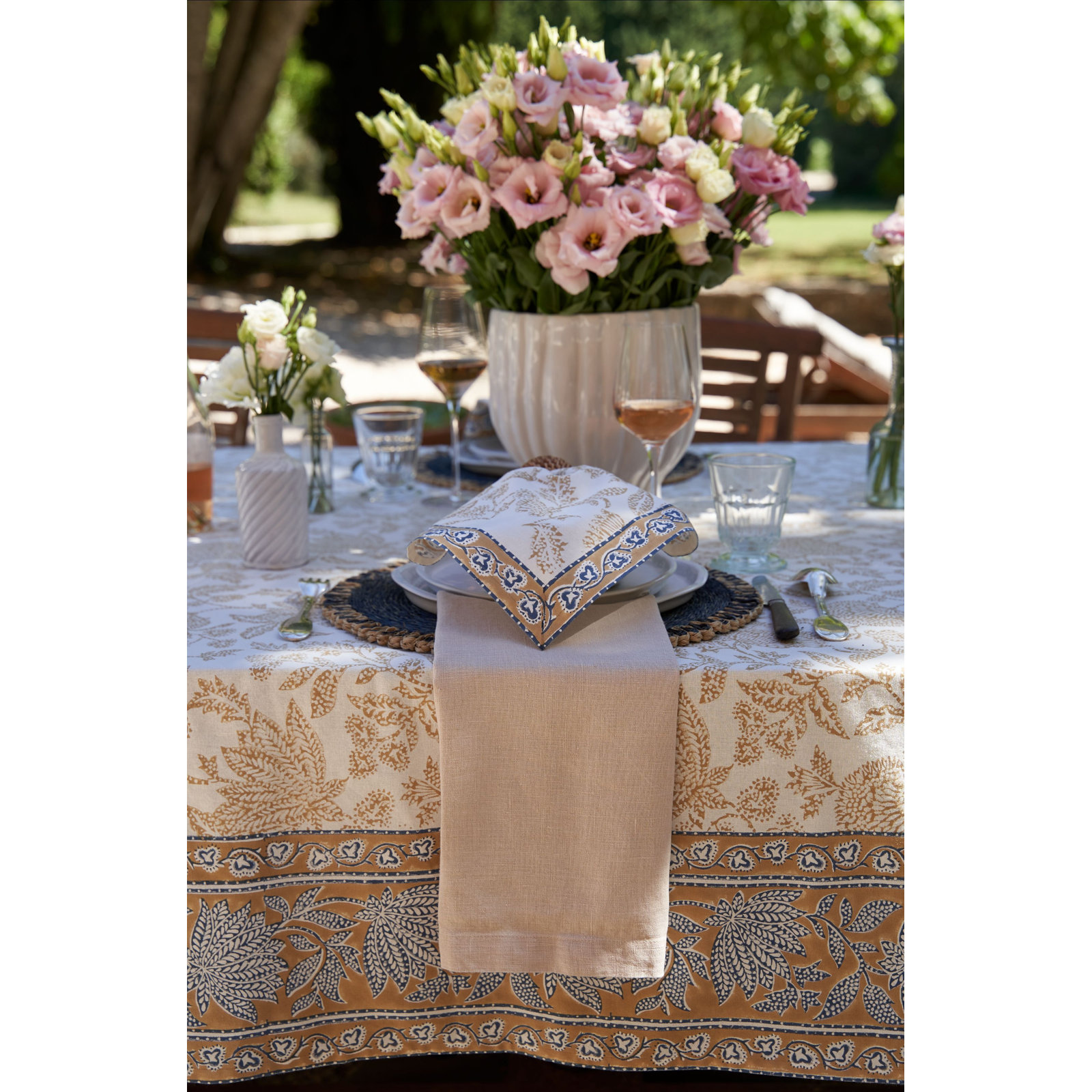 Quinlan Cotton Tablecloth, 71'' Square