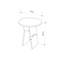 Chen Modern Side Table Minimalist with Round Top-881942843