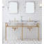 Embassy Stone Oval Console Bathroom Sink with Faucet and Overflow-54790125