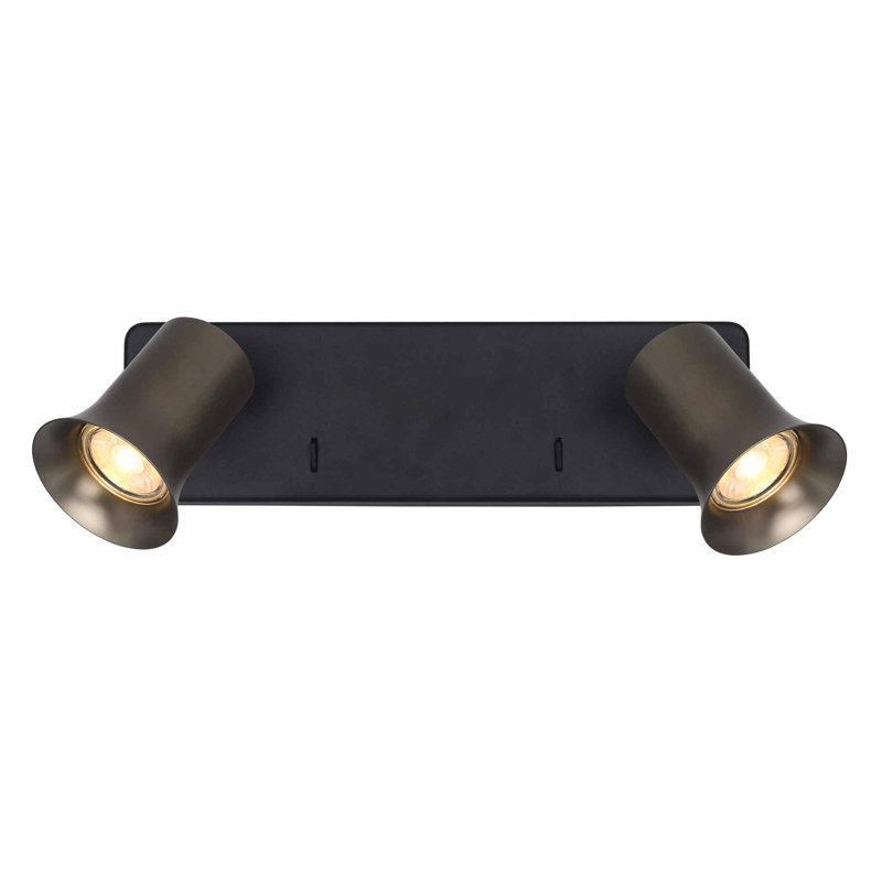 Simanka Flush Mount, Bronze, White