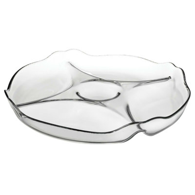 Symple Stuff Kumiko Glass Platter