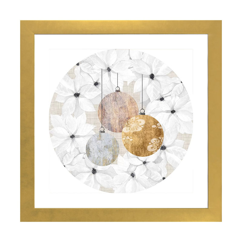 Imprimé sophistiqué «Christmas Collection» par Grace Popp - reproduction, Blanc, H 24 po x l 24 po x p 1 po
