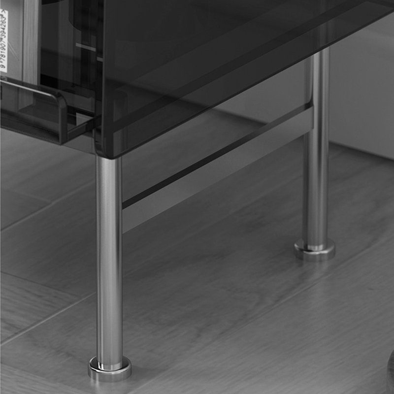 Modern acrylic multi-functional accent cabinet, Black