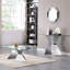 Olmitz 51'' Glass Top Console Table-1337775593