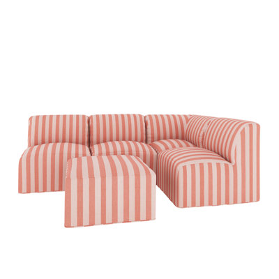 Canapé d'extérieur avec repose-pieds Praia Essie Sunbrella®