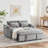 Velvet Pull-out Sleeper Sofa Bed, Adjustable Back and with USB Pport, swivel phone stand-912425513-938975602