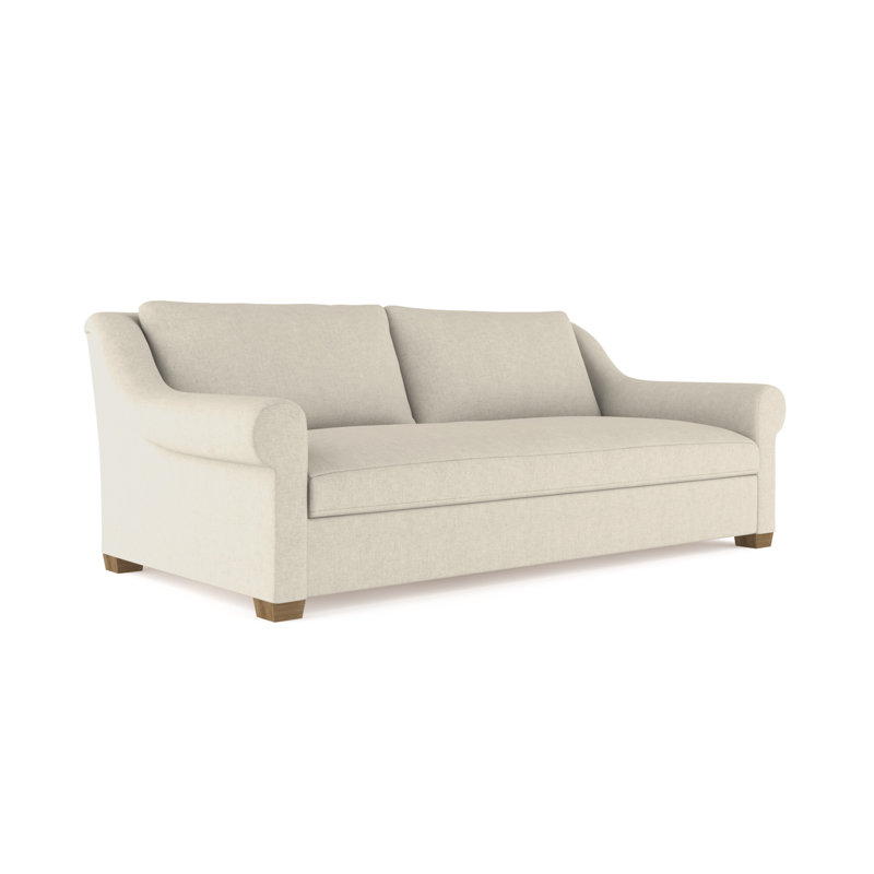 Canapé Thompson, Huître de lin Box Weave, H 32 po x l 84 po x P 41 po, Ébène