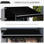 Auvent de terrasse 8 pi x 7 pi - Protection solaire manuelle rétractable noire. S'ajuste pour réduire l'impact et la chaleur, s'adapte à diverses surfaces, acier robuste en aluminium avec revêtement réduit