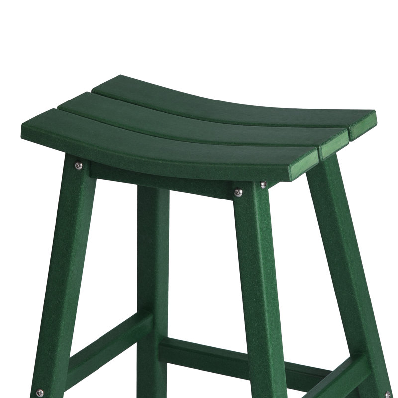 Tabouret de bar Laguna, Tabouret de comptoir (siège d’une hauteur de 24, Vert foncé