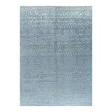 Overdyed One-of-a-Kind 9' 1" X 12' 2" Hand Knotted Area Rug