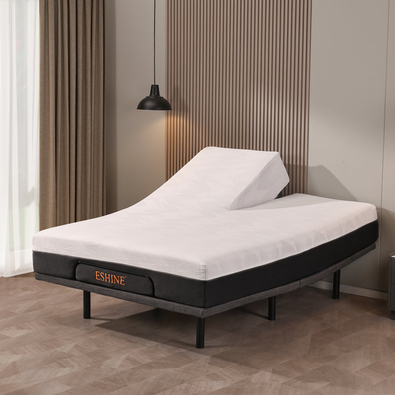 Grand matelas en mousse viscoélastique imprégnée de gel 12 po, mousse de soutien zonée, housse en graphène