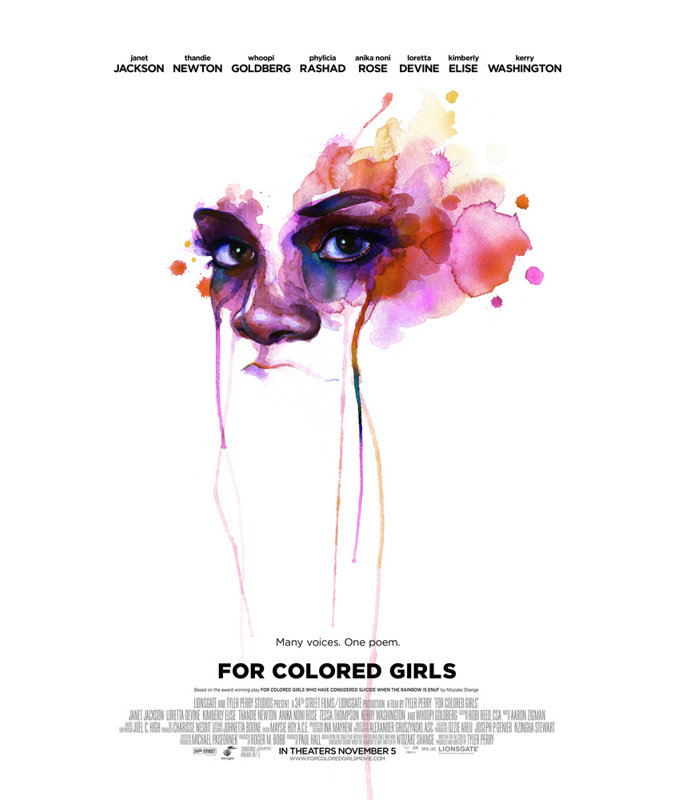 For Colored Girls, 24" H x 16" W