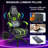 Inbox Zero Ergonomic Gaming Chair with Speakers RGB LED Lights and Massage-1861992262