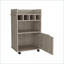 Chariots de bar fermiers avec rangement pour le vin, armoire et amp; Tablette pin clair | Bois d'ingénierie | Panneau de particules