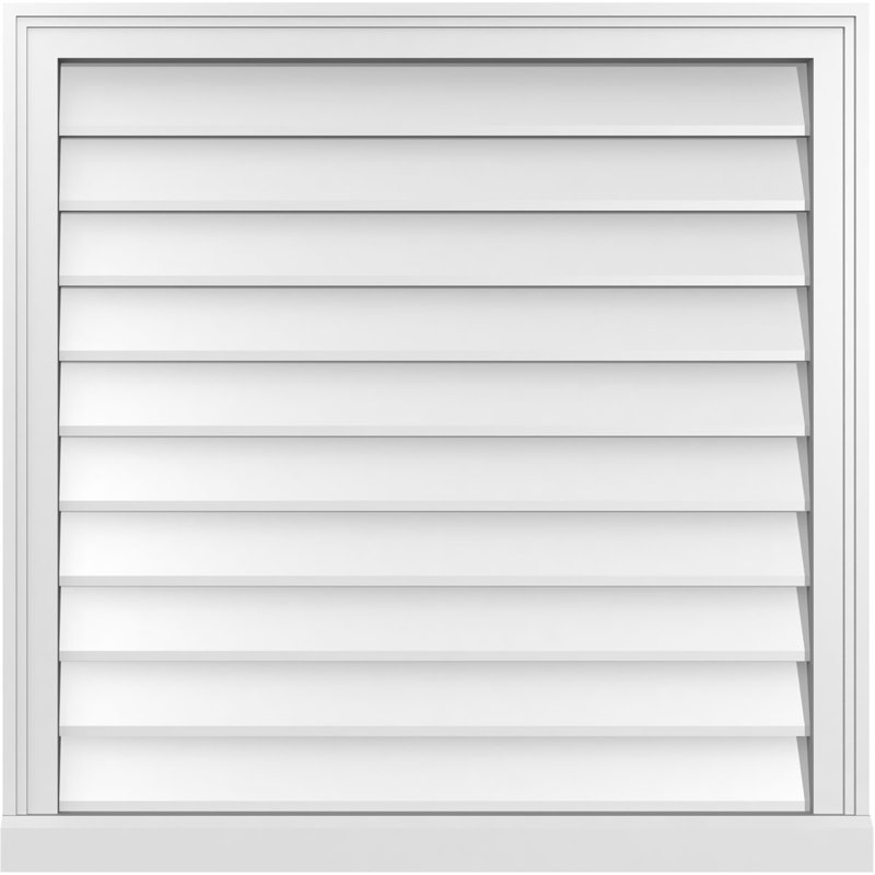 Cadre de seuil Brickmould, brun clair apprêté, H 32 po x l 32 po x P 2 po