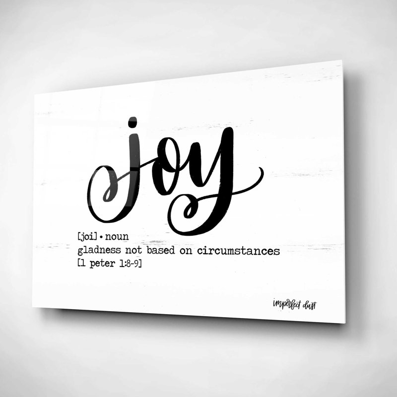 Joy - impression sans cadre, H 12 po x l 16 po x P 0,13 po