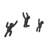 Buddy Wall Mounted Coat Hooks, Decorative Single Hangers for Entryway, Bedroom, Set of 3-999298989